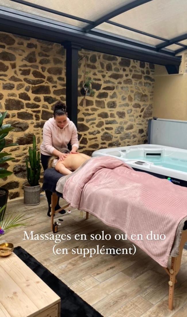Villa Lily Spa, Chambre D'Hotes Avec Spa Privatif La Vicomté-sur-Rance Exteriör bild